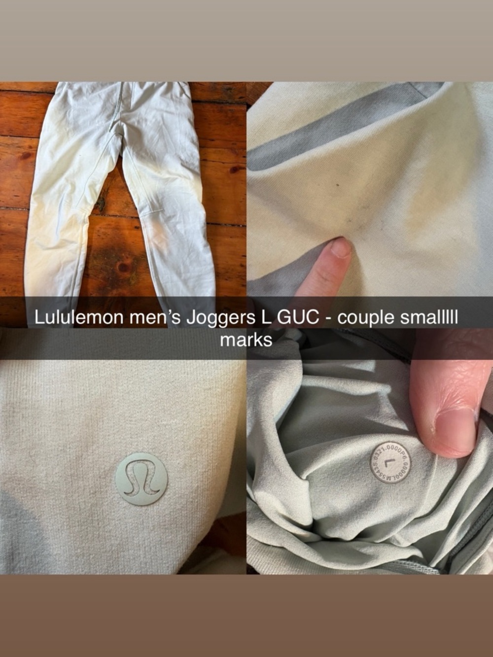 Lululemon Men’s Joggers in Light tealish blue color